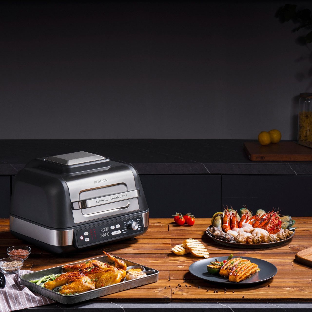 img_6323 جريل ماستر ارشيا Arshia 10 In 1 Air Fryer Grill Master – 3305 – Arshia - الصورة 1