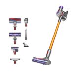 دايسون v8/ Dyson V8 Absolute Gold/Gray | مكنسة دايسون لاسلكية قوية للتنظيف العميق