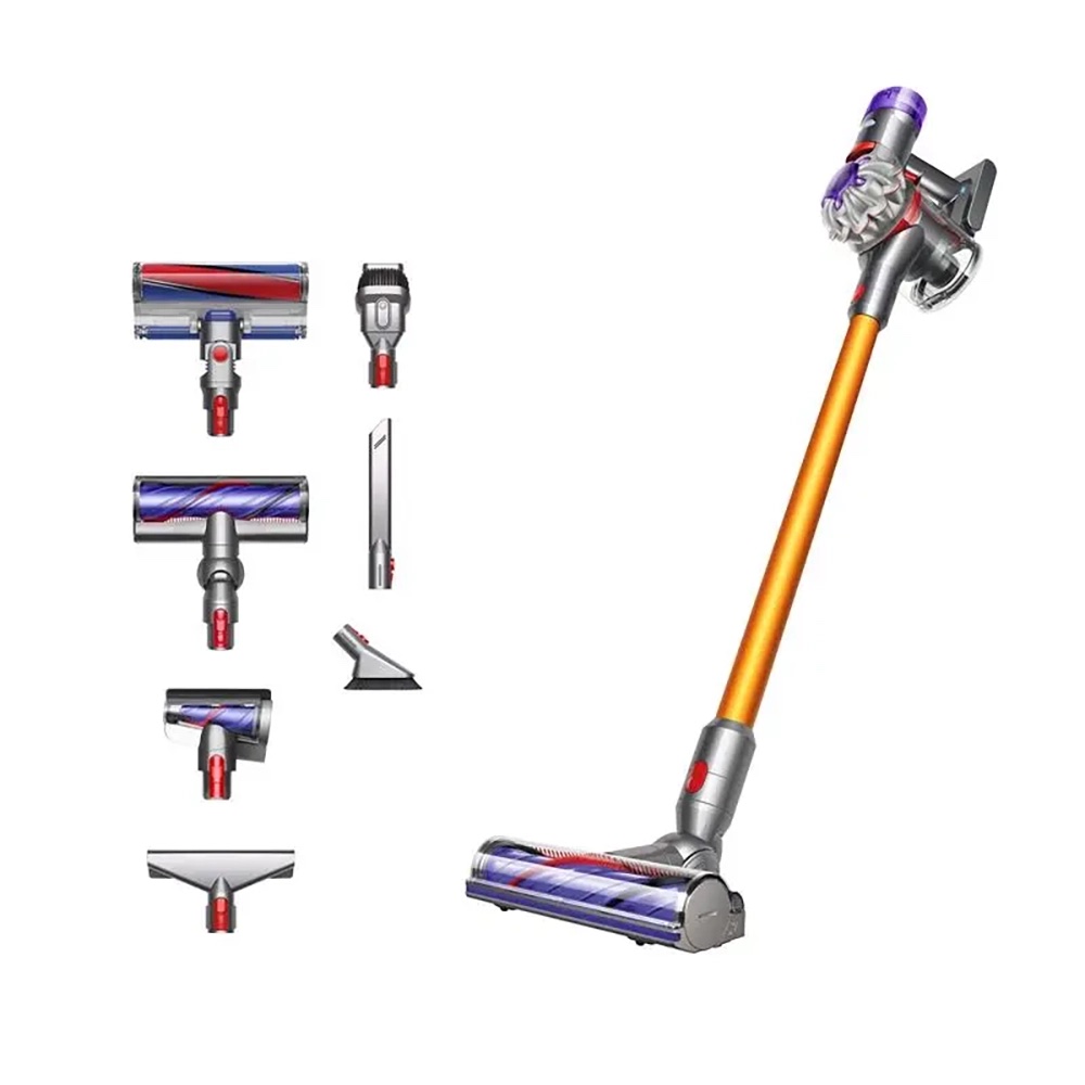 img_6643 دايسون v8/ Dyson V8 Absolute Gold/Gray | مكنسة دايسون لاسلكية قوية للتنظيف العميق - الصورة 1