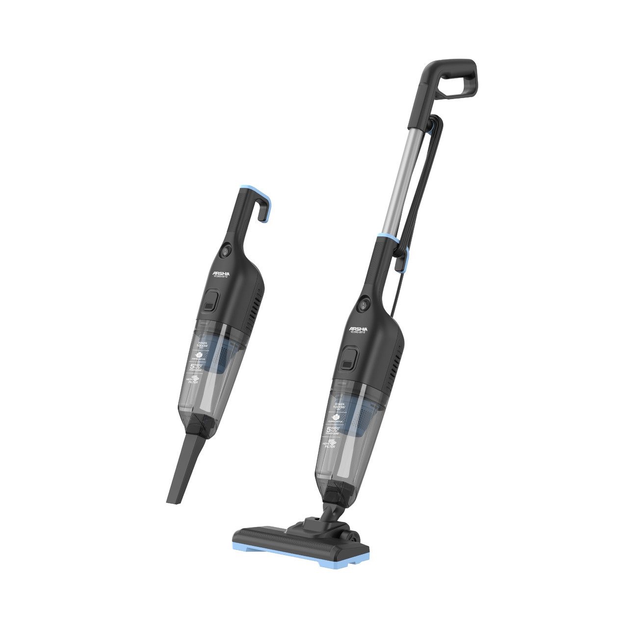 img_6649 مكنسه ارشيا 4 ف واحد الموديل الحديث كنس ومسح /Arshia 3-in-1 Stick & Handheld Vacuum Cleaner (Black&Blue) – 3912 - الصورة 1
