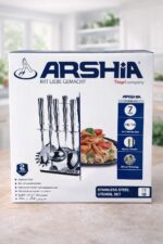 ⁦طقم توزيع ارشيا استيل premium Quality 
• ⁠high end finish 
• ⁠استيل لامع
• ⁠استاند استيل premium 
• ⁠كود 3866⁩ - الصورة ⁦4⁩