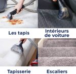⁦بيسيل سبوت كلين بروهيت (Bissell SpotClean ProHeat) هي مكنسة محمولة متخصصة في غسيل وإزالة البقع الصعبة من السجاد، والمفروشات، والكنب، وداخلية السيارات.تعتمد المكنسة على الجمع بين قوة الشفط، وضخ المياه مع محلول التنظيف، والفرك اليدوي للتخلص من البقع بفعالية⁩ - الصورة ⁦3⁩