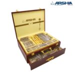 ⁦شنطه معالق ارشيا الجولد 86 قطعه / شنطه 86 قطعه – 1401G – Arshia – Full Gold Shiny⁩ - الصورة ⁦3⁩