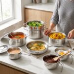 ⁦استانليس ارشيا 21 قطعه / Arshia 21-piece Stainless Steel Cookware Set – 3893⁩ - الصورة ⁦3⁩
